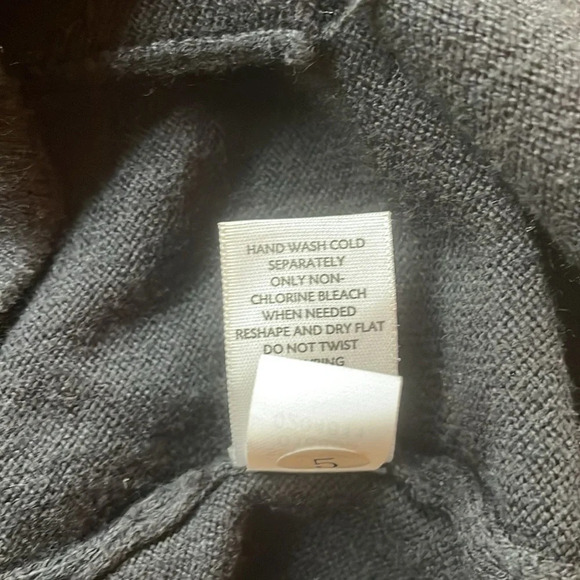 J.Jill Black Button Front Cardigan Sweater Small Petite Cotton Blend Pockets - Picture 7 of 11